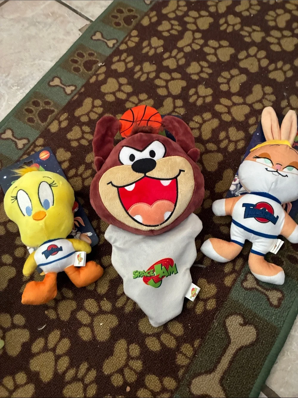 Space Jam Plush Toy Lot - Tweety, Taz, Lola Bunny
